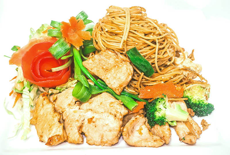 35. Eggnudler med grønnsaker