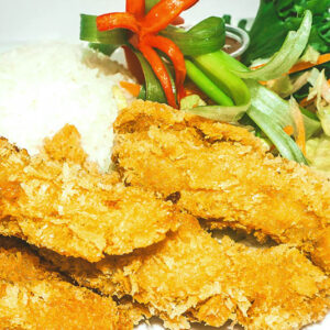 3. Innbakt scampi meny