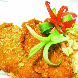 4. Innbakt kylling meny